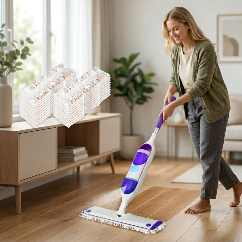 Dual Dry & Wet Mopping Action